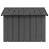 Dog House Anthracite 45.9"x40.6"x32.1" Galvanized Steel