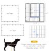 PawHut 24 Panel Dog Playpen for Small and Medium Dogs with Lockable Door, or Indoor/Outdoor Use, DIY Shape Pet Playpen, 189" x 189" x 32"